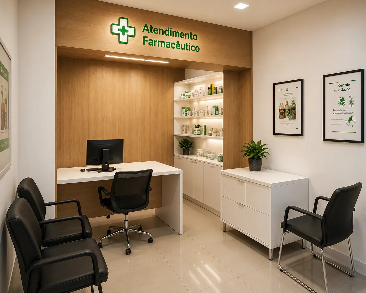 Sala de atendimento farmacêutico