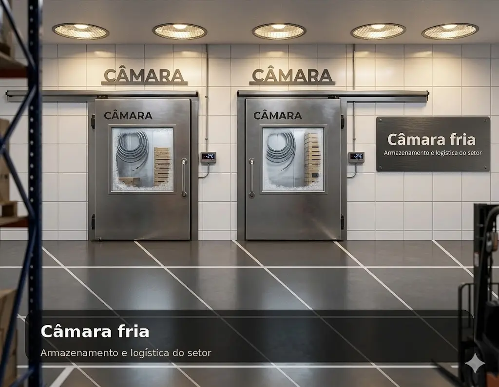 Câmara fria para açougue de mercado