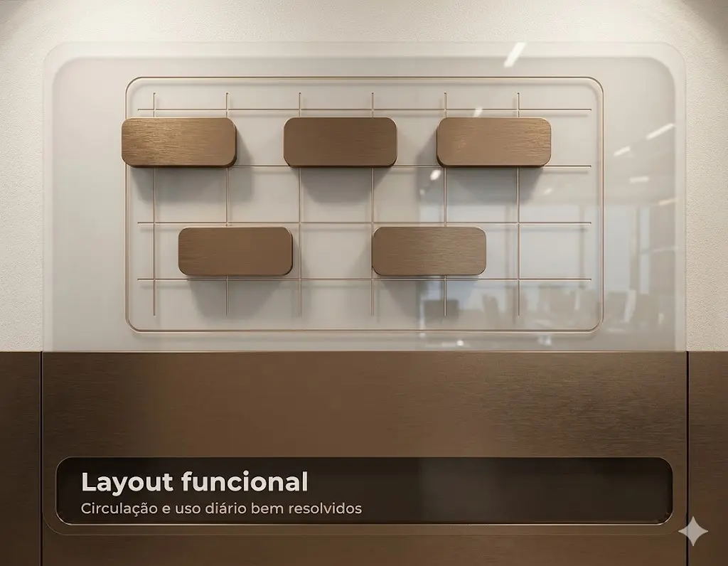 Layout funcional para ambiente de trabalho