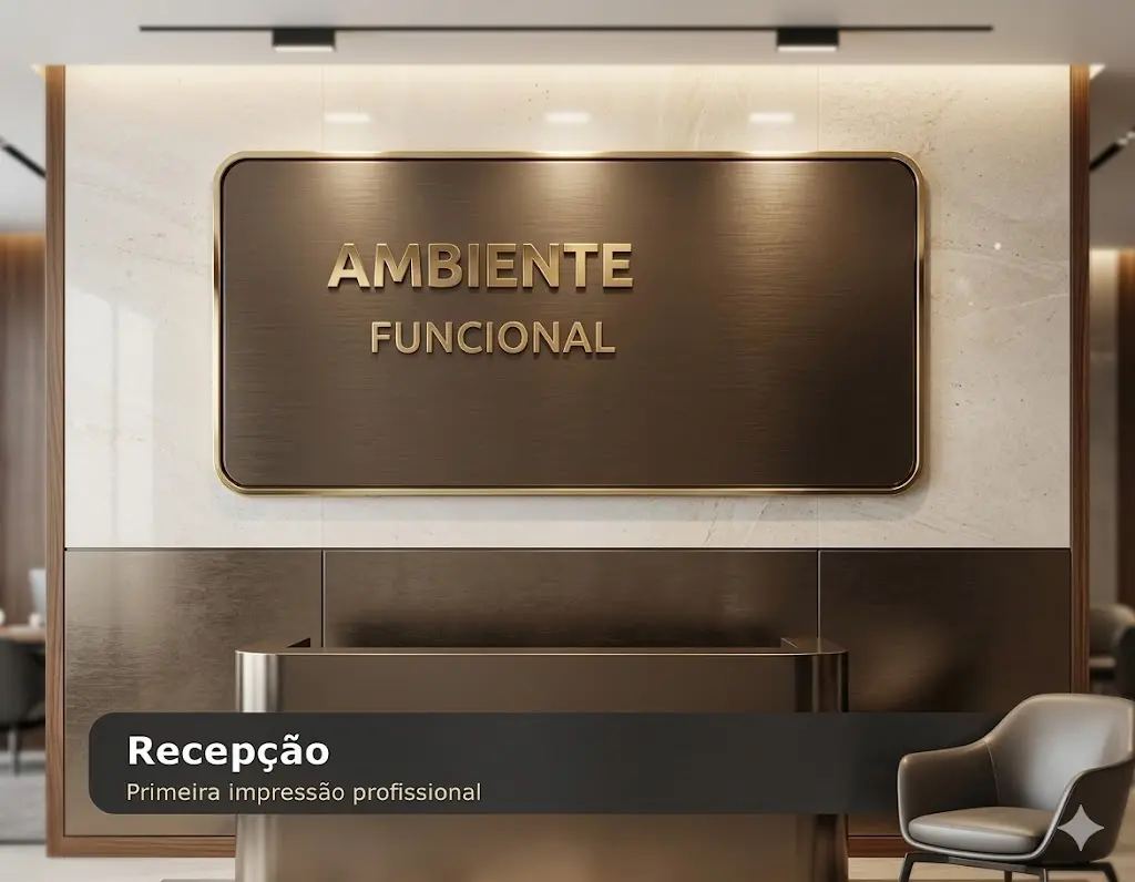 Recepção corporativa funcional