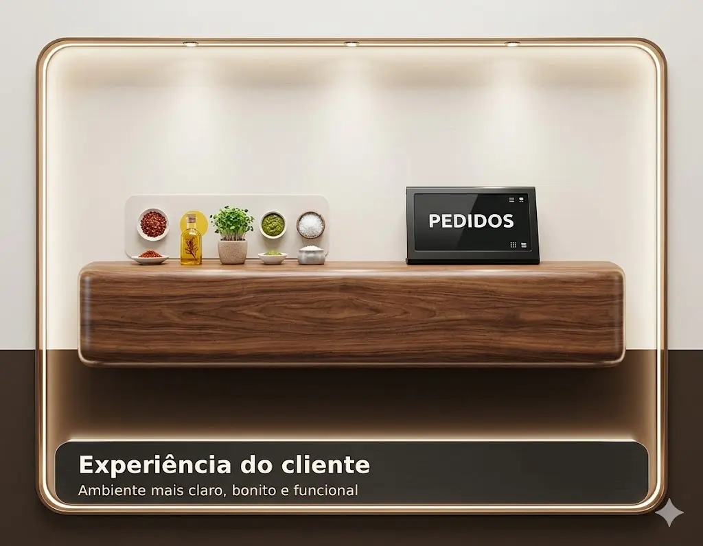 Experiência do cliente com cardápio bem planejado