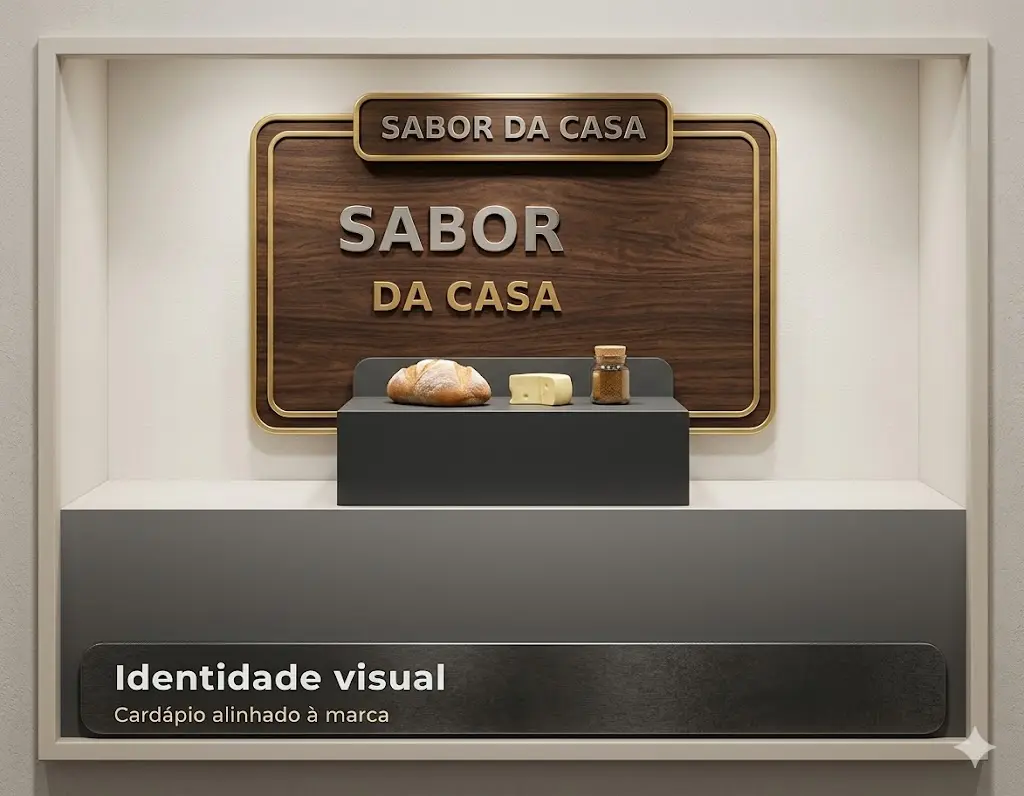 Identidade visual aplicada ao cardápio