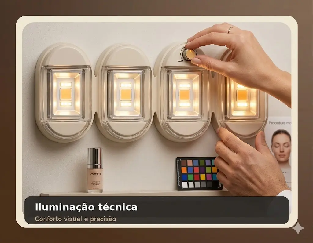 Iluminação para consultório estético