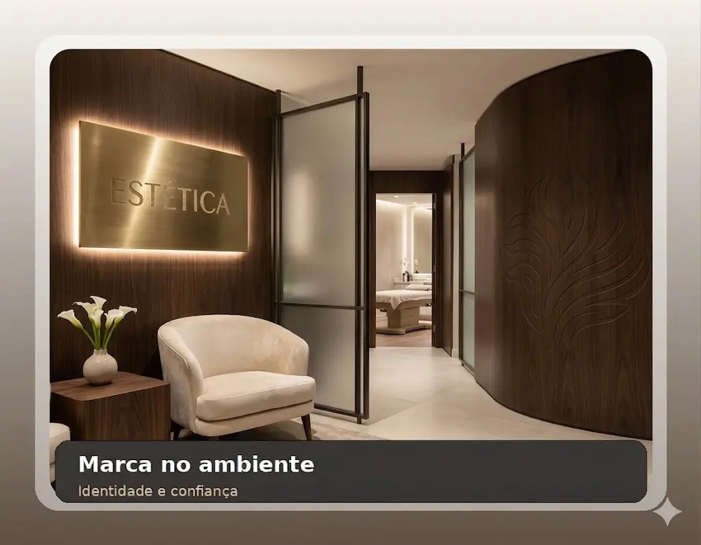 Marca aplicada em consultório estético