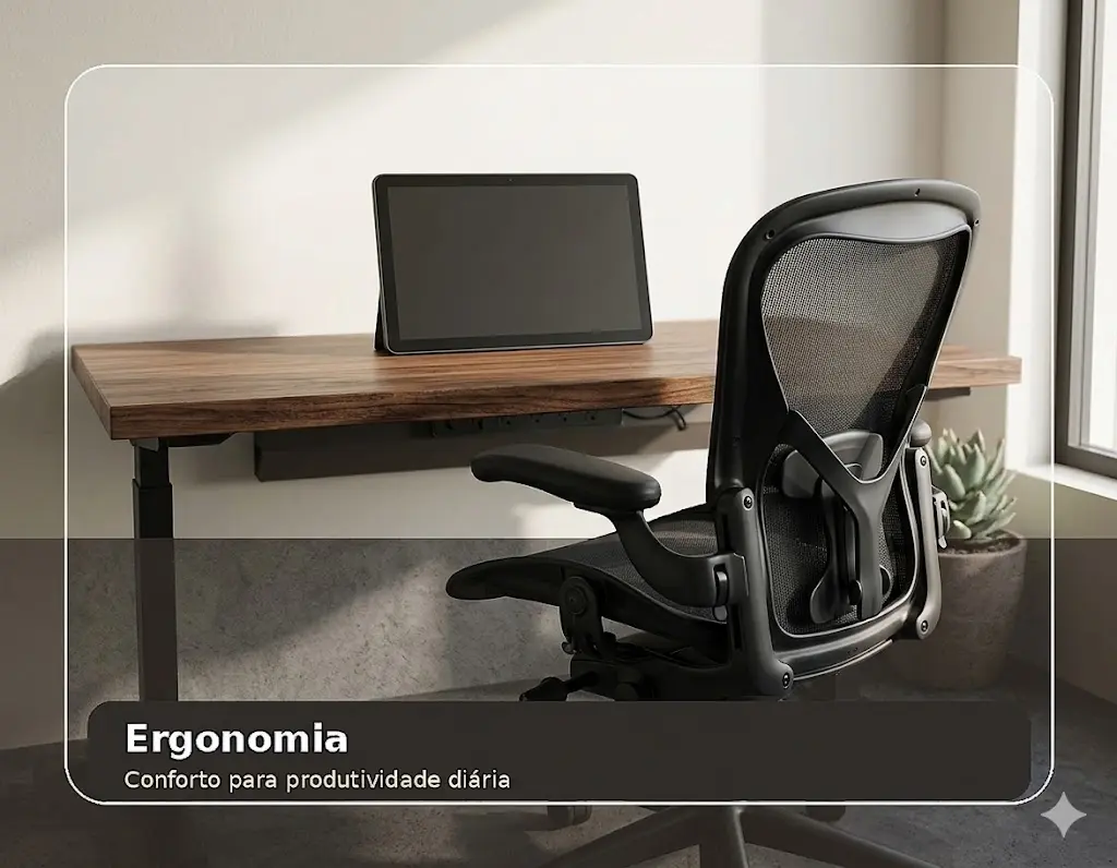 Ergonomia para escritório pequeno planejado