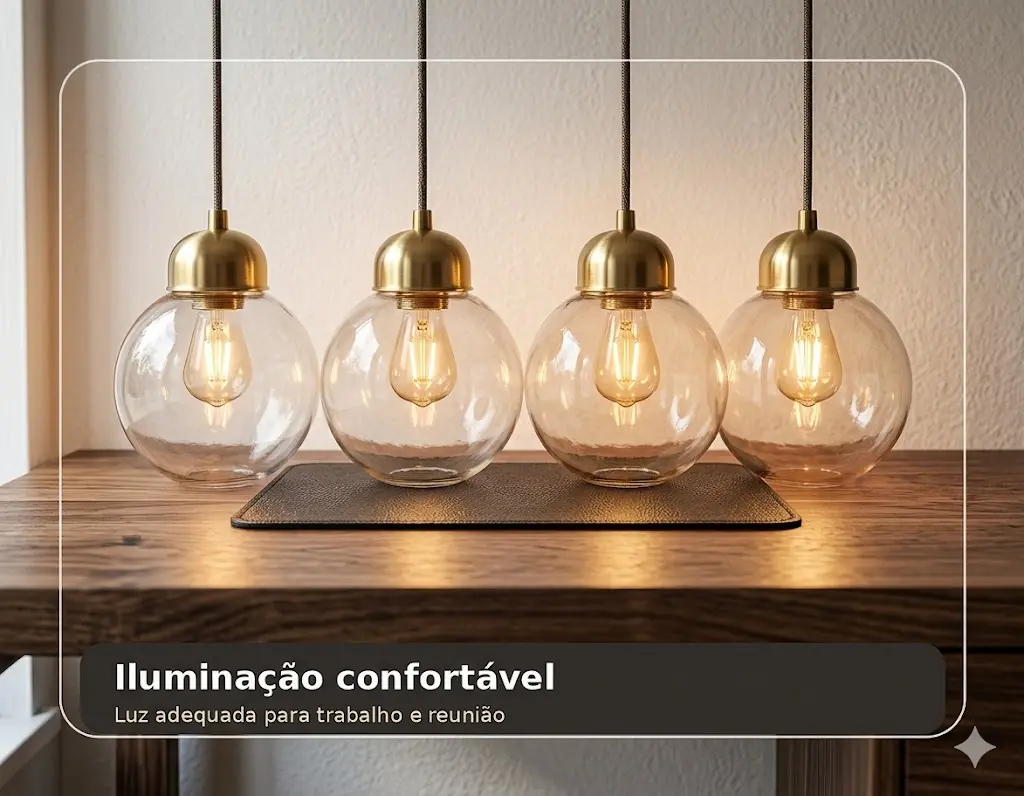 Iluminação para escritório pequeno