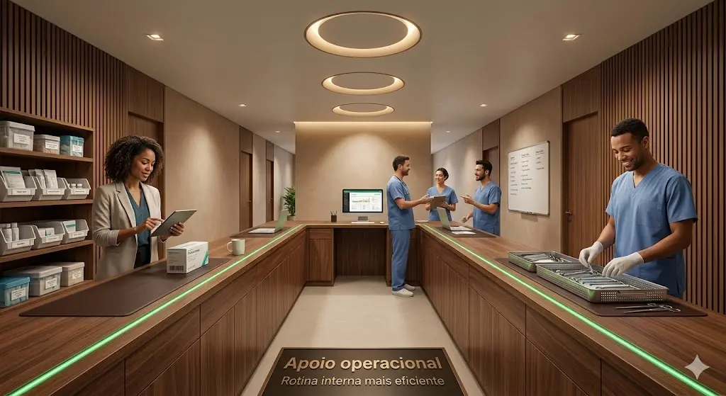 Apoio operacional em clínica
