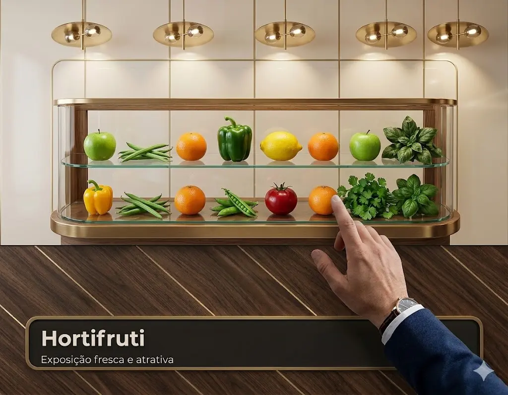Setor de hortifruti em mercado