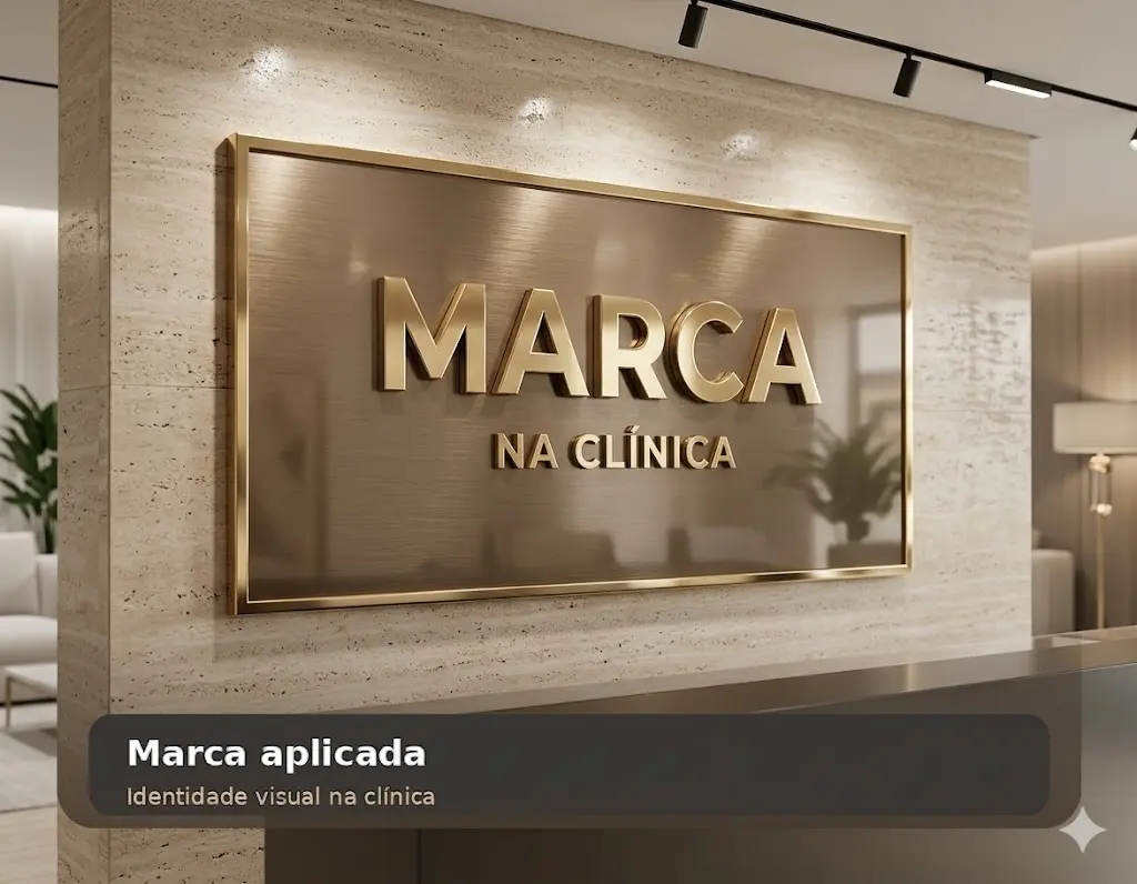 Marca aplicada em clínica