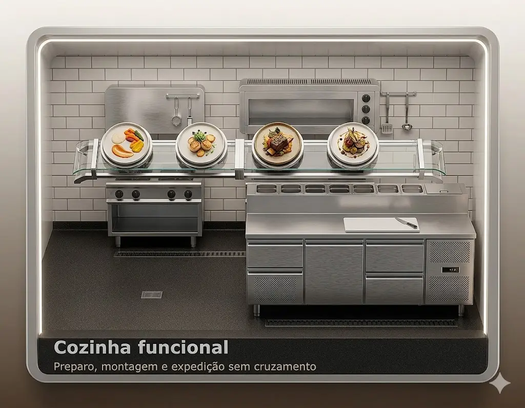 Cozinha funcional para restaurante delivery
