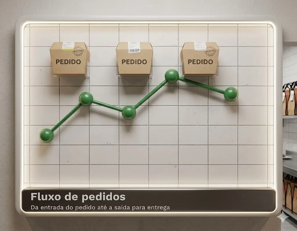Fluxo de pedidos para restaurante delivery