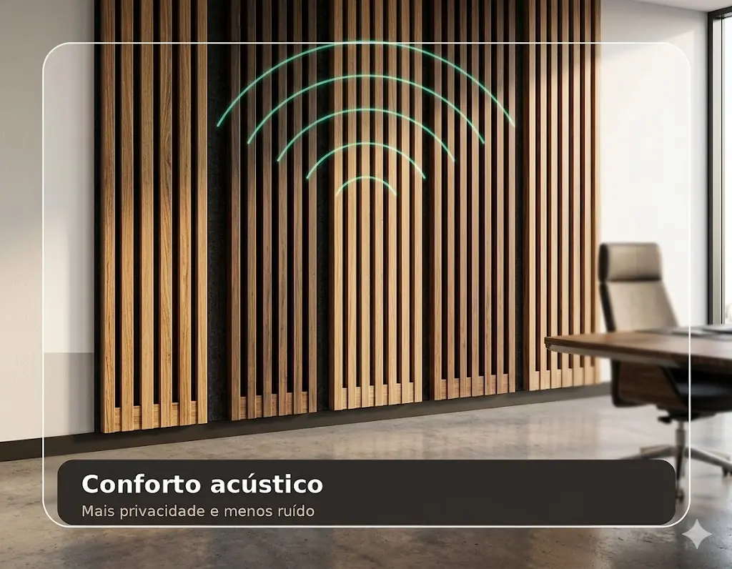 Conforto acústico em sala de reunião