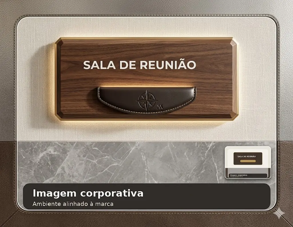 Imagem corporativa em sala de reunião