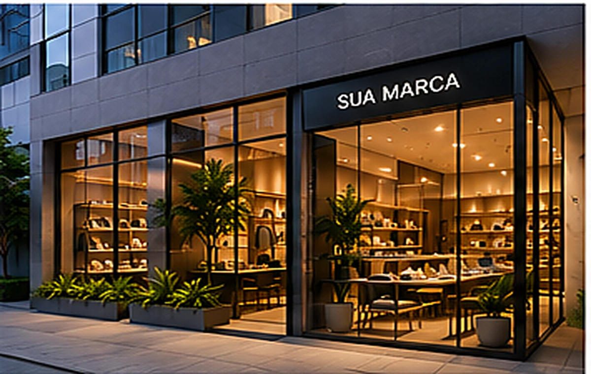 Projeto de fachada para cafeteria em São Paulo