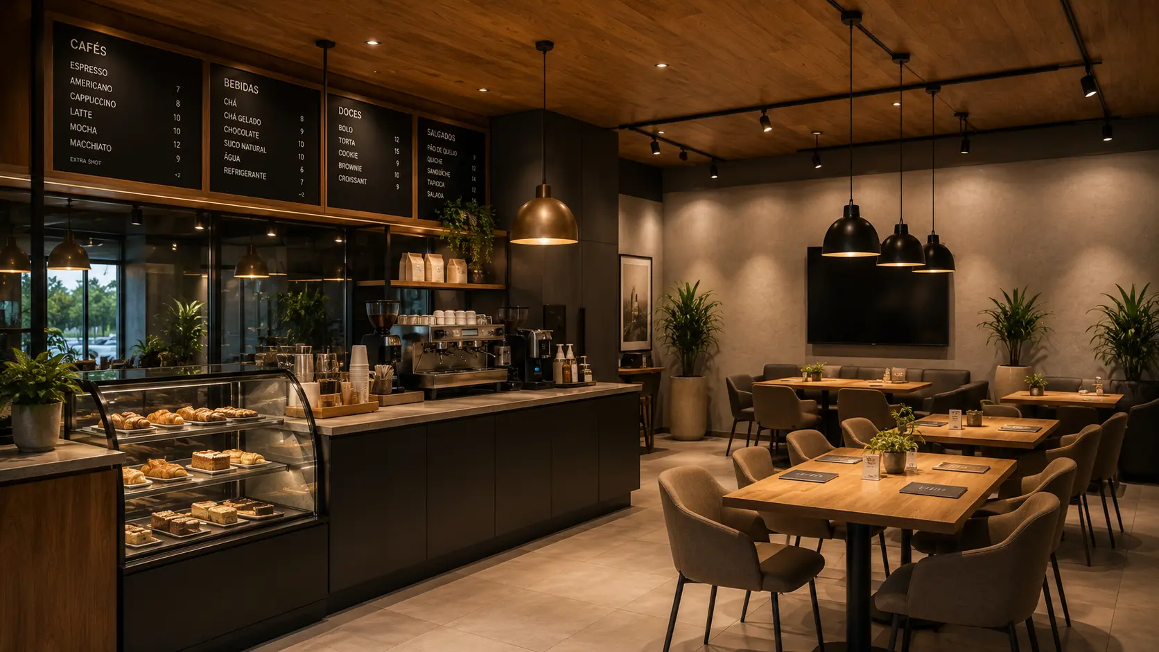 Design comercial para cafeterias