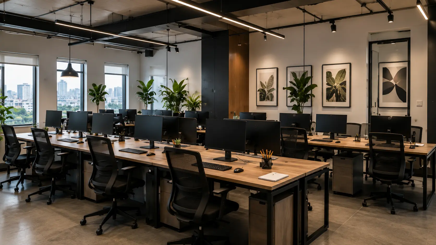 Design de interiores comercial para escritórios