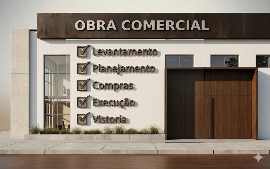 Checklist de obra comercial