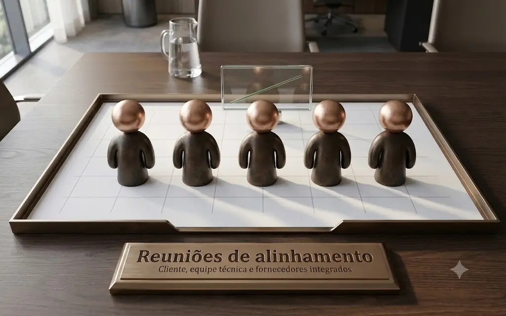 Reunião de obra comercial