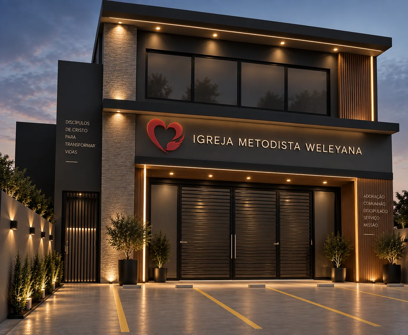 Projeto de interiores para Igreja Metodista Wesleyana