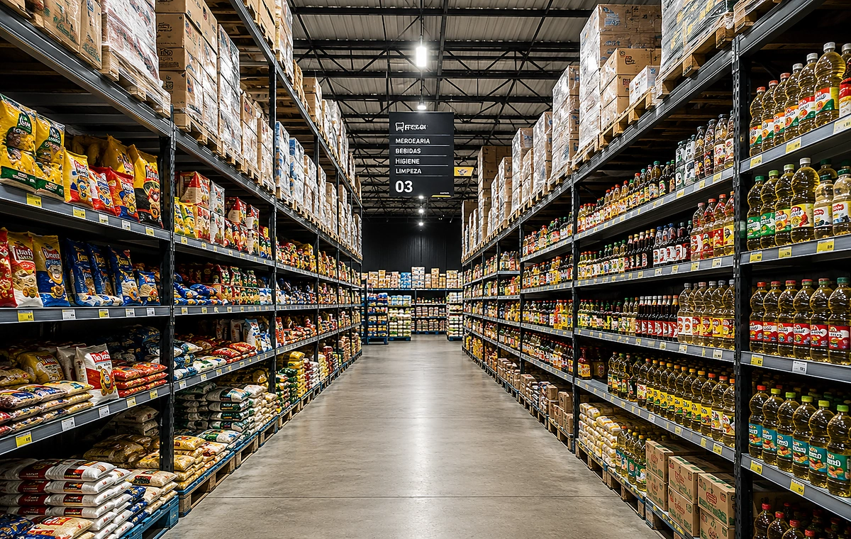 Layout para supermercados e estoques