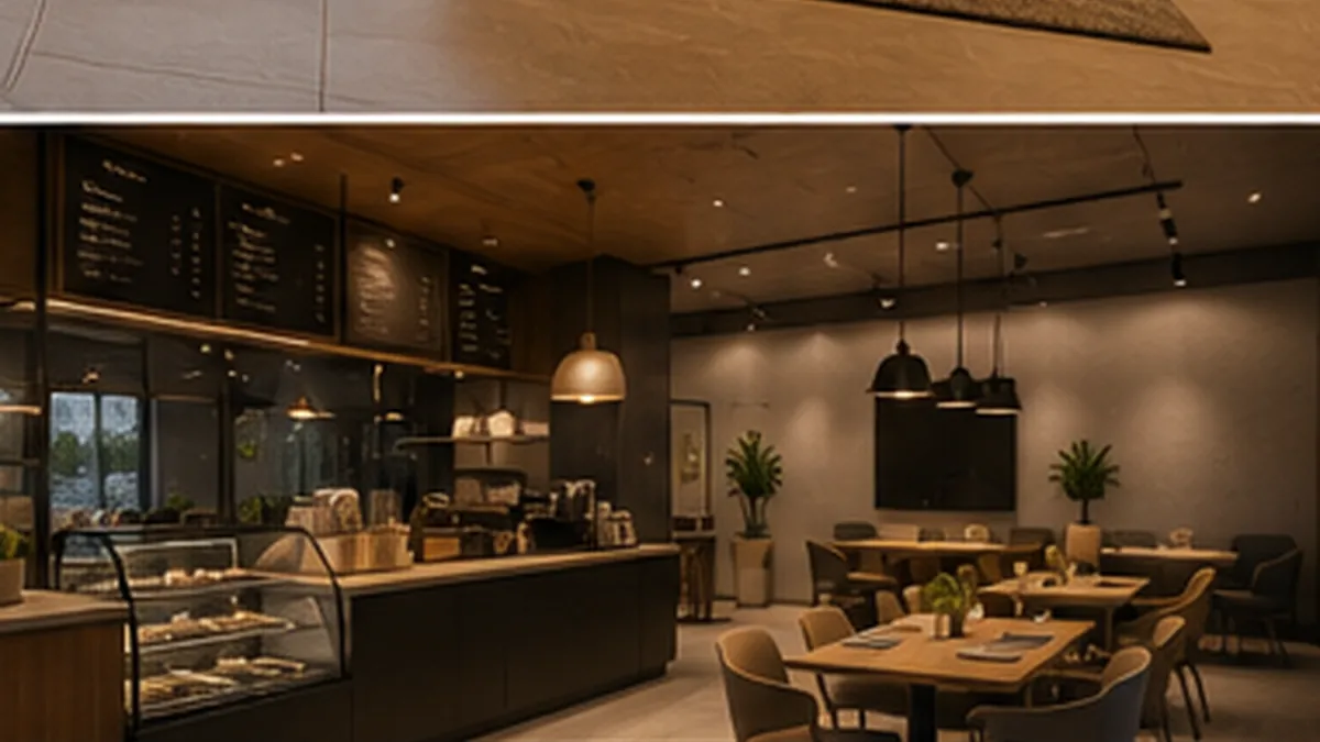 Projeto de arquitetura comercial para cafeterias em São Paulo