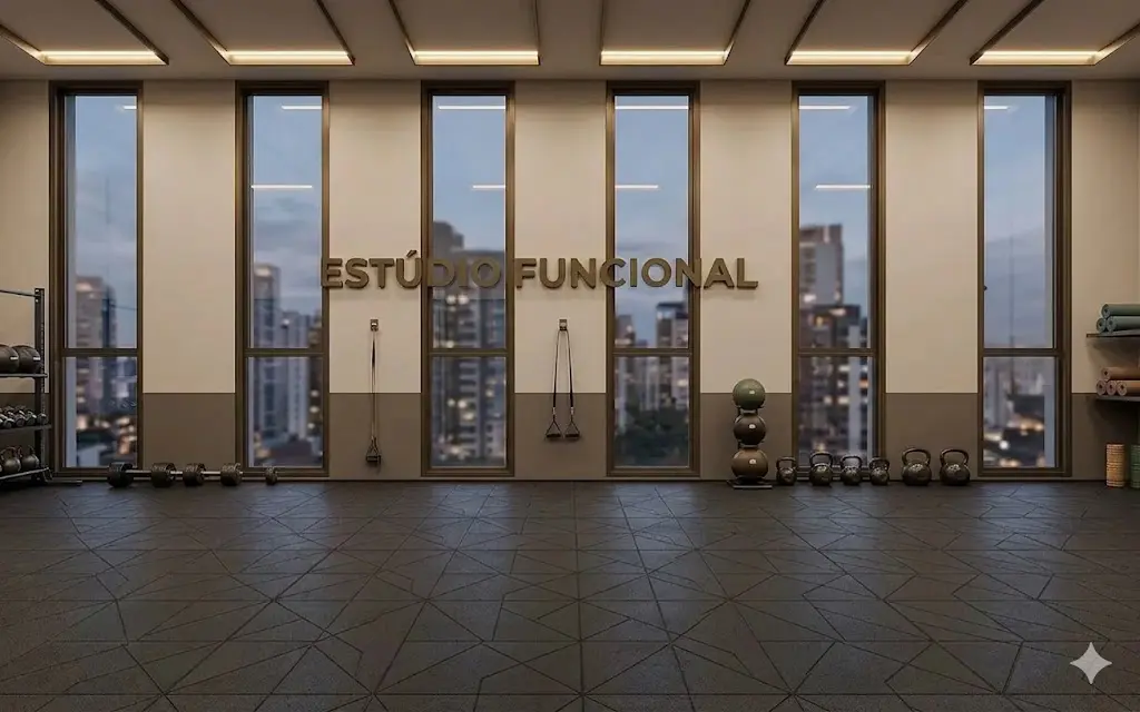 Estúdio funcional em academia