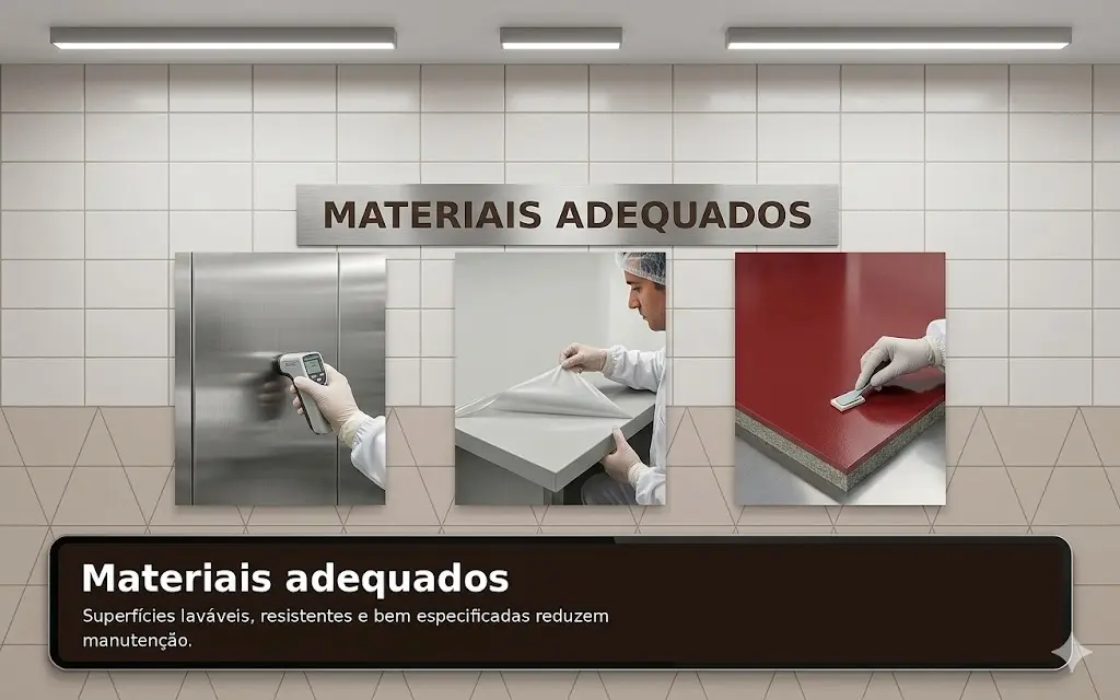 Materiais adequados para açougue