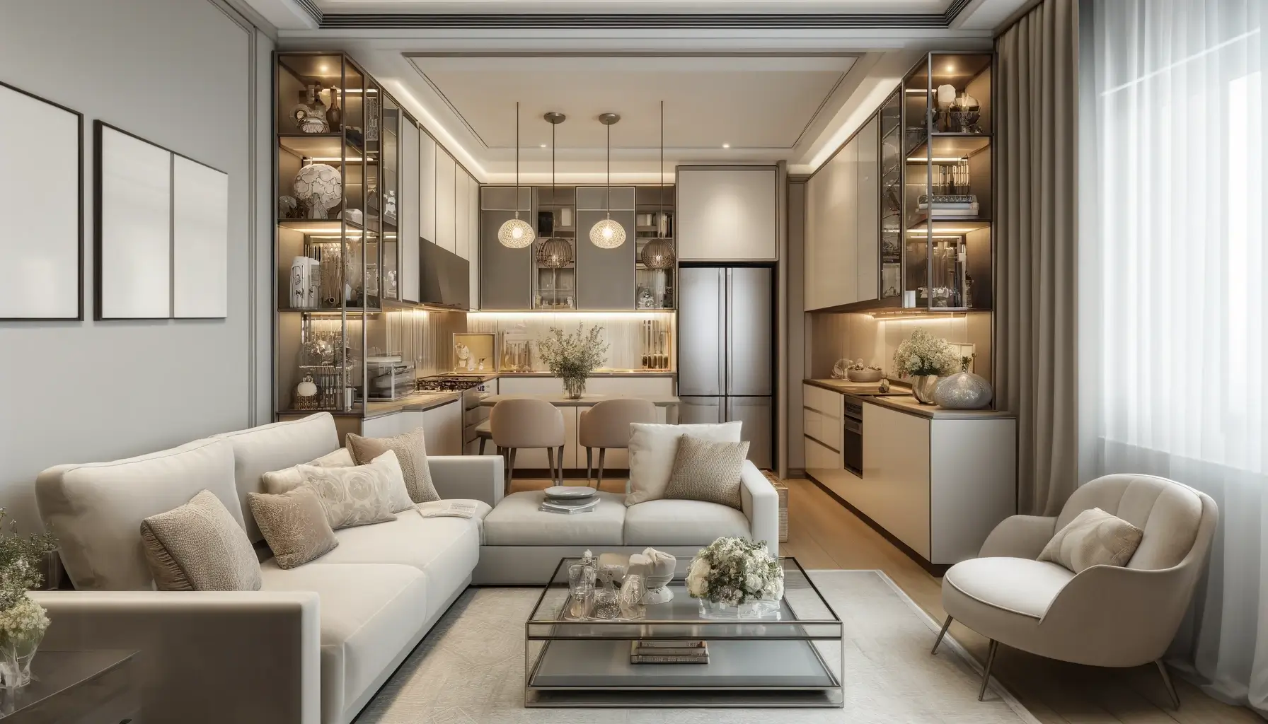 Apartamento Pequeno - Projeto Contemporâneo Elegante Apartamento Pequeno - Projeto Contemporâneo Elegante